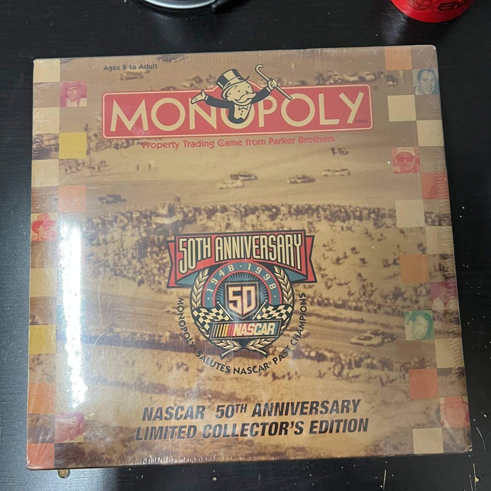Vintage Monopoly Nascar 50TH Anniversary Limited Edition 1998 Board Game Sealed‎